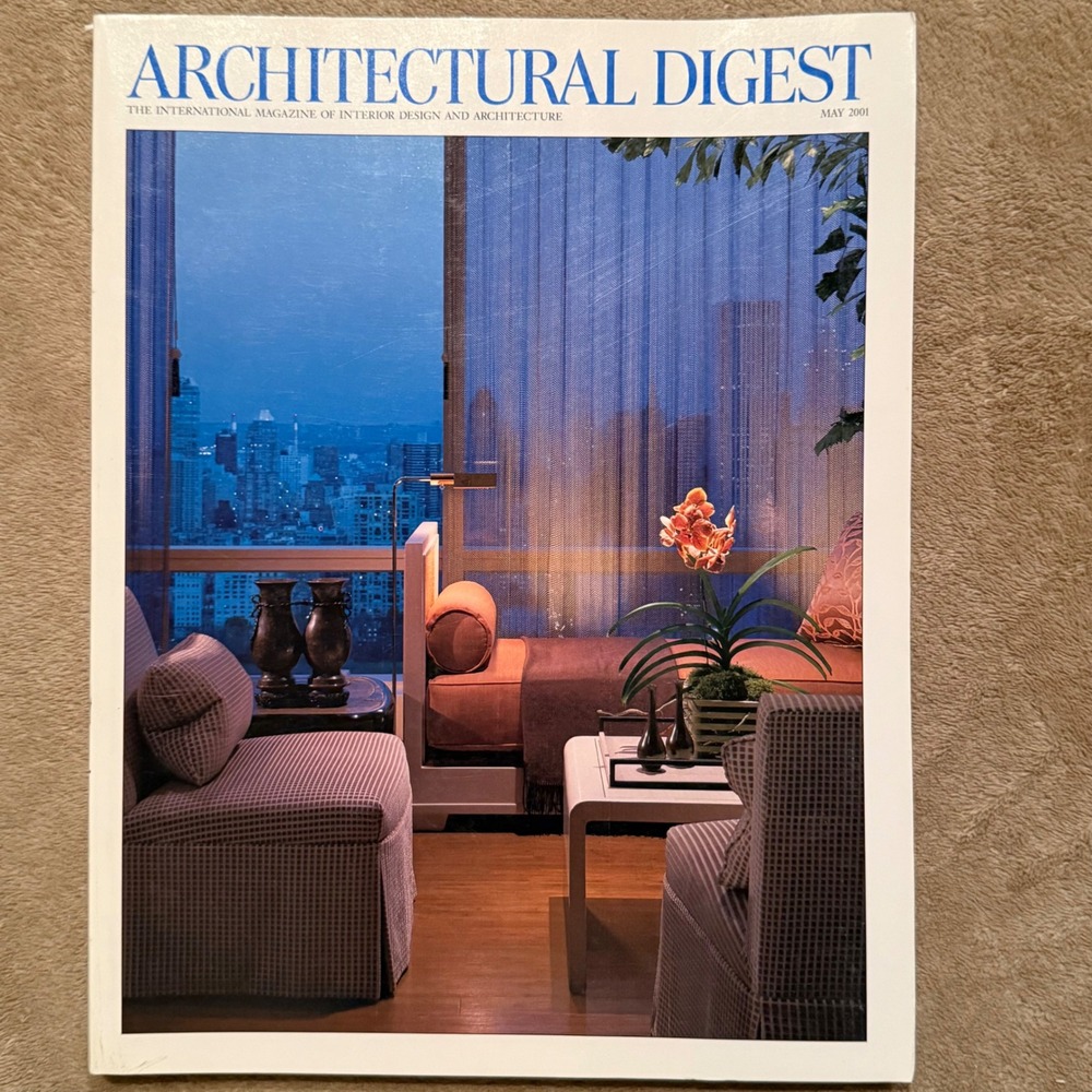Architectural Digest Magazine May 2001 Interior Design Architecture Mercedes Ad